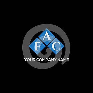 FAC letter logo design on BLACK background. FAC creative initials letter logo concept. FAC letter design.FAC letter logo design on