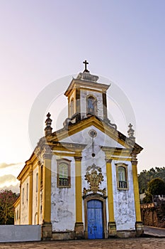 Facade of an 18th century baroque church