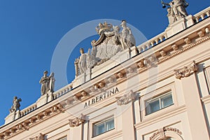 Facade of the Albertina Museum - Vienna - Austria photo