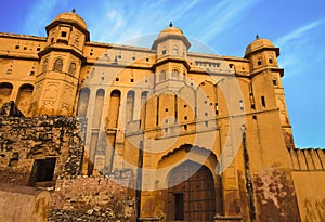 Facade of Amber fort, Jaipur, India