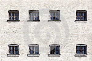 Facade of the ancient Horsens state prison in Denmark