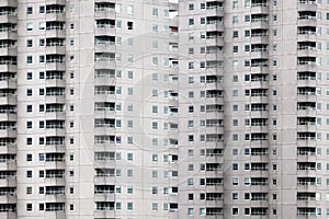 Facade of an apartment building