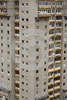 Facade of an apartment building