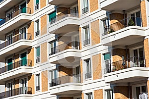 Facade of an apartment building