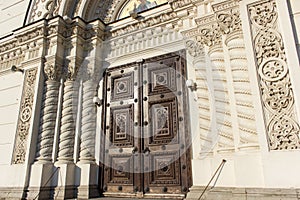 Facade of the Ascension Cathedral in Novocherkassk