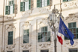 Facade of the Auberge de Castille, the prime minister`s building