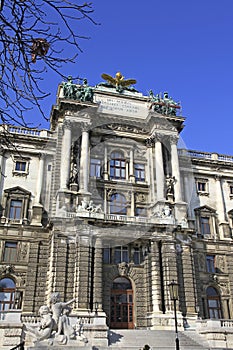 Facade of the austrian national library