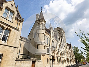 Facade of the Balliol College, a constituent college of the University of Oxford Founded in 1263 by John I de Balliol