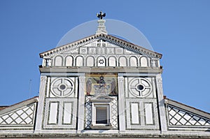 Facade of the Basilica di San Miniato, Florence