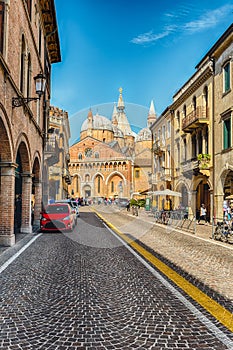 Facade of the Basilica of Saint Anthony in Padua, Italy