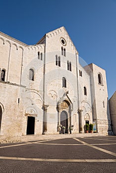 Facade of Basilica of Saint Nicholas in Bari