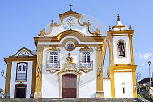 Baroque church of Nossa Senhora das Merces in the historic center of Sao Joao del Rei photo
