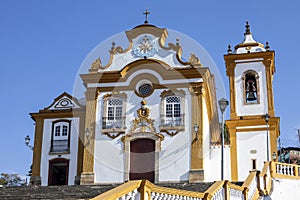 Baroque church of Nossa Senhora das Merces in the historic center of Sao Joao del Rei photo