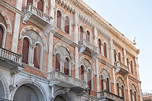 Palazzo delle Debite romanesque revival palace in Padua, Italy photo