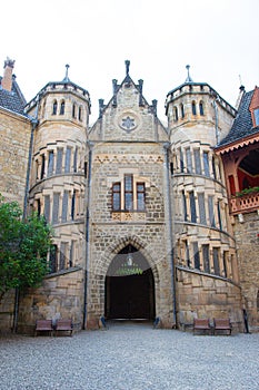 facade of beautiful Marienburg castle near Hannover