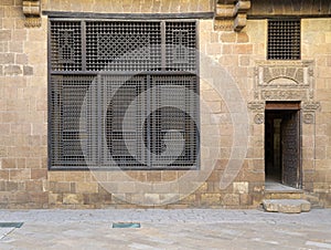 Facade of Beit house El Harrawi historic house, Cairo, Egypt photo