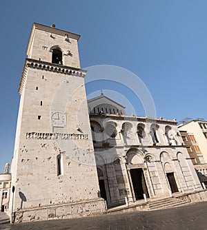Facade of Benevento Cathedral Italy