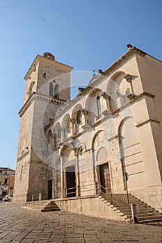 Facade of Benevento Cathedral Italy