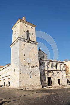 Facade of Benevento Cathedral Italy