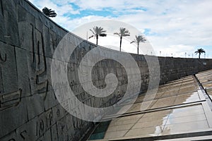 Facade of The Bibliotheca Alexandrina photo