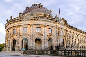 Facade of the Bodemuseum in Berlin, Germany