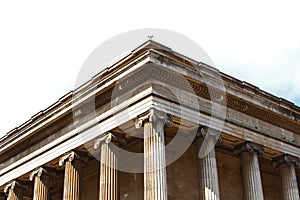 Facade of the British Museum in London