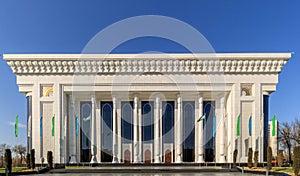 Facade of the building, Palace of Forums, Tashkent, Uzbekistan