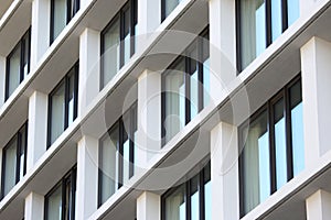 Facade of the building with Windows