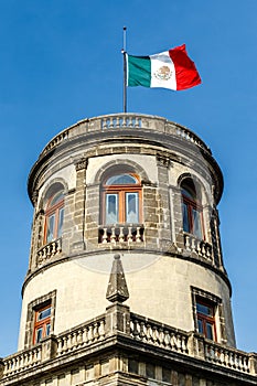 Facade of the Castillo de Chapultepec castle in Mexico City, Mexico photo