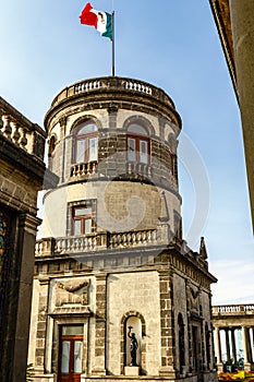 Facade of the Castillo de Chapultepec castle in Mexico City, Mexico photo