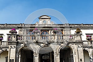 Facade of the Castillo de Chapultepec castle in Mexico City, Mexico photo