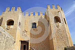 Facade of the castle of Velez Blanco photo