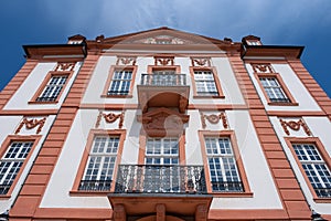 Facade of the castle in Wiesbaden-Biebrich / Germany