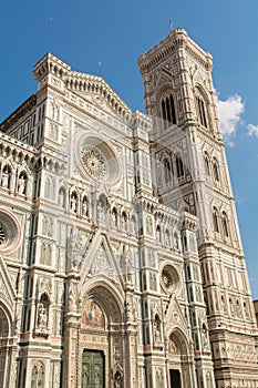 Facade of the Cathedral of Brunelleschi in Florence