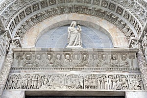 Facade of Cathedral Church Baptistry, Pisa