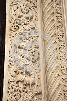 Facade of Cathedral Church Entrance, Modena