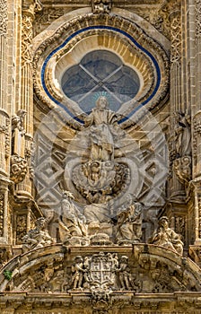 Facade of the Cathedral of Jerez