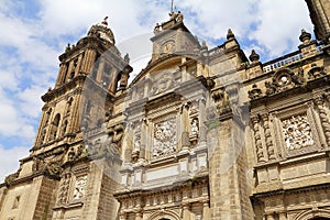 facade of the Cathedral of mexico city