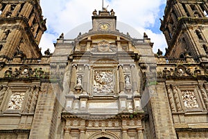 Facade of the Cathedral of mexico city XVII