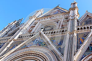 Facade of Cathedral, Orvieto, Italy