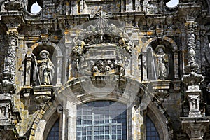 Facade of Cathedral of Santiago de Compostela photo
