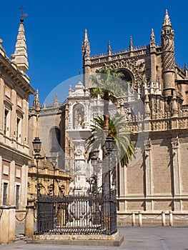 Facade of the cathedral of Seville