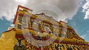 Facade of catholic church in Guatemala photo