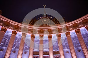 Facade of the central pavilion in VDNKh