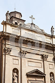 Facade of chiesa di San Daniele Martire in Padua