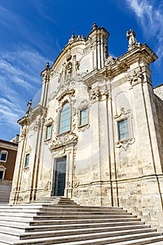 Facade of the Chiesa di San Francesco d`Assisi church in Matera, Basilicata, Italy photo