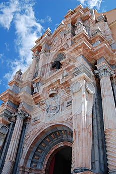 Facade of the church of Caravaca de la Cruz photo