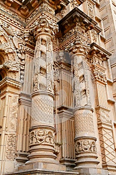 Facade of church del carmen in san luis potosi, mexico VII