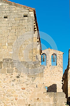 Facade of church devoted to Saint Frutos, Segovia photo