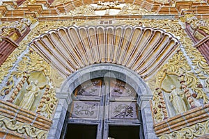 Facade of the Church of Jalpan de Serra